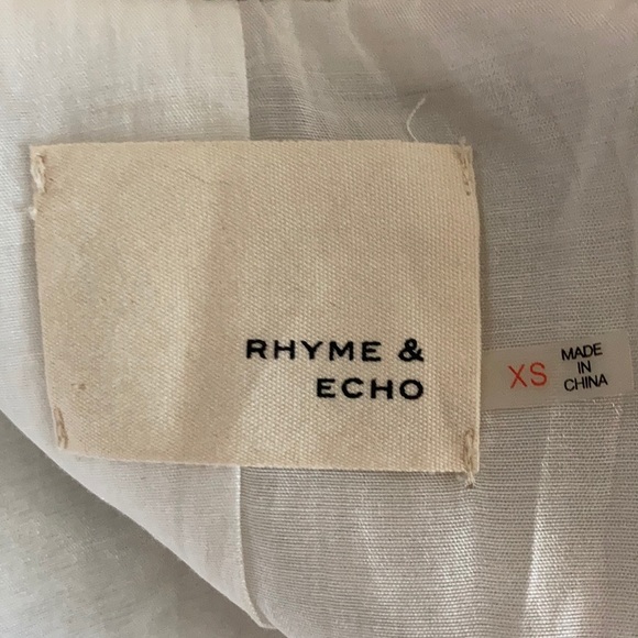 NWOT Rhyme & Echo Shayna Linen Moto Jacket XS - Picture 11 of 11